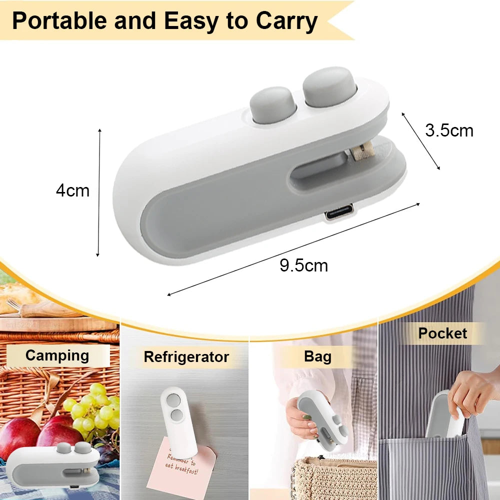 Selladora De Bolsas Recargable Portatil