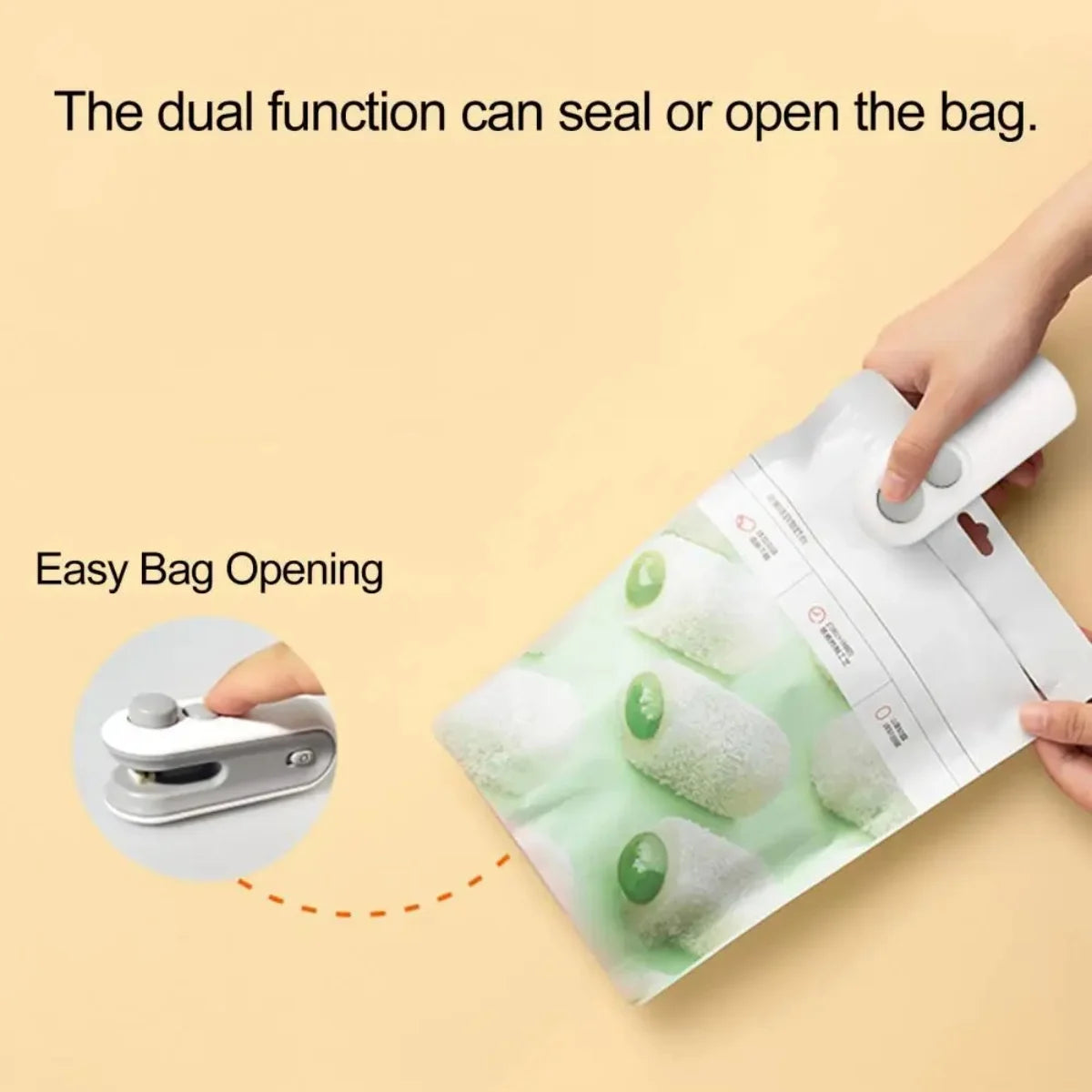 Selladora De Bolsas Recargable Portatil